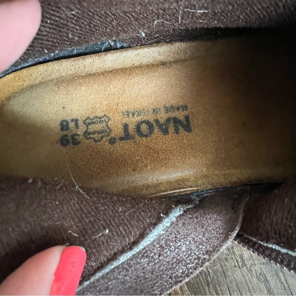 Naot Paradise Brown Suede & Leather Mid-Calf Boot, Size 8 US // 39 EU - Picture 15 of 16